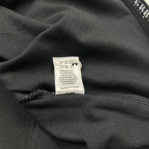 Black tight fit logo tee (L)