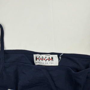 Navy mesh cami top (XS/S)