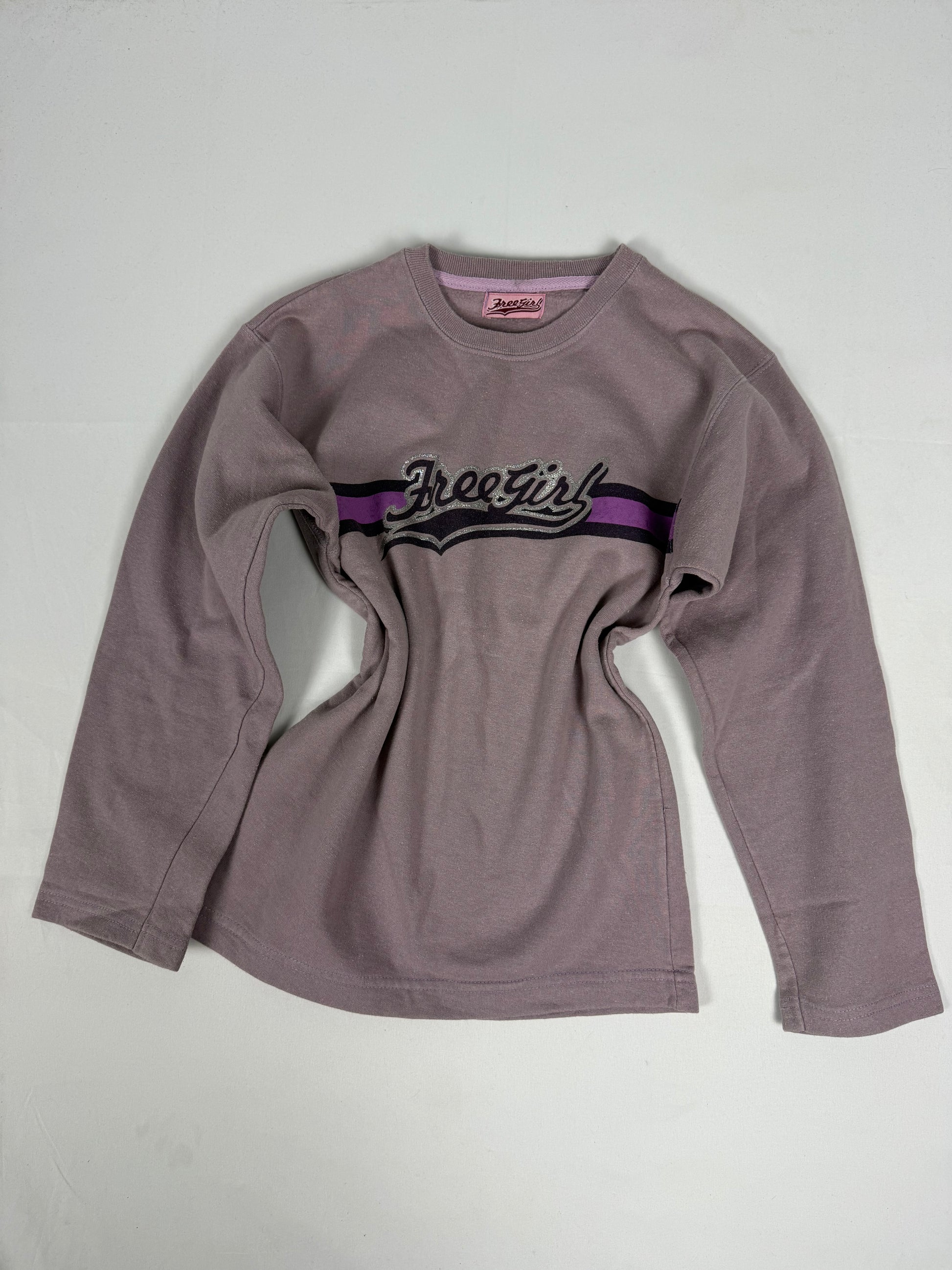 Lilac graphic sweatshirt (S)