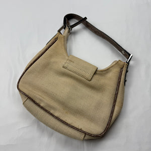 Beige buckle belt small shoulder bag (20x16cm)