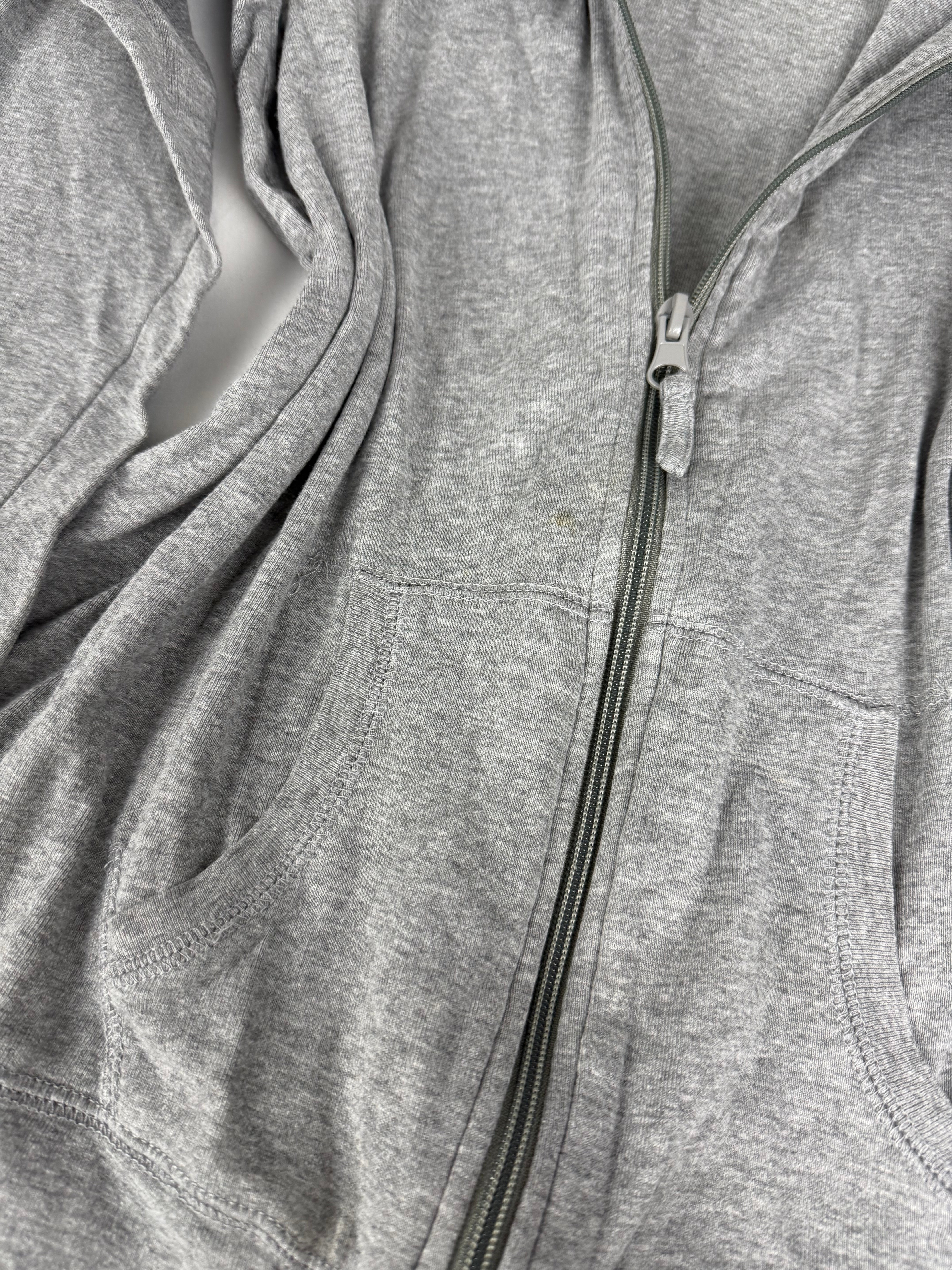 Grey zip up cotton sweatshirt (XL)