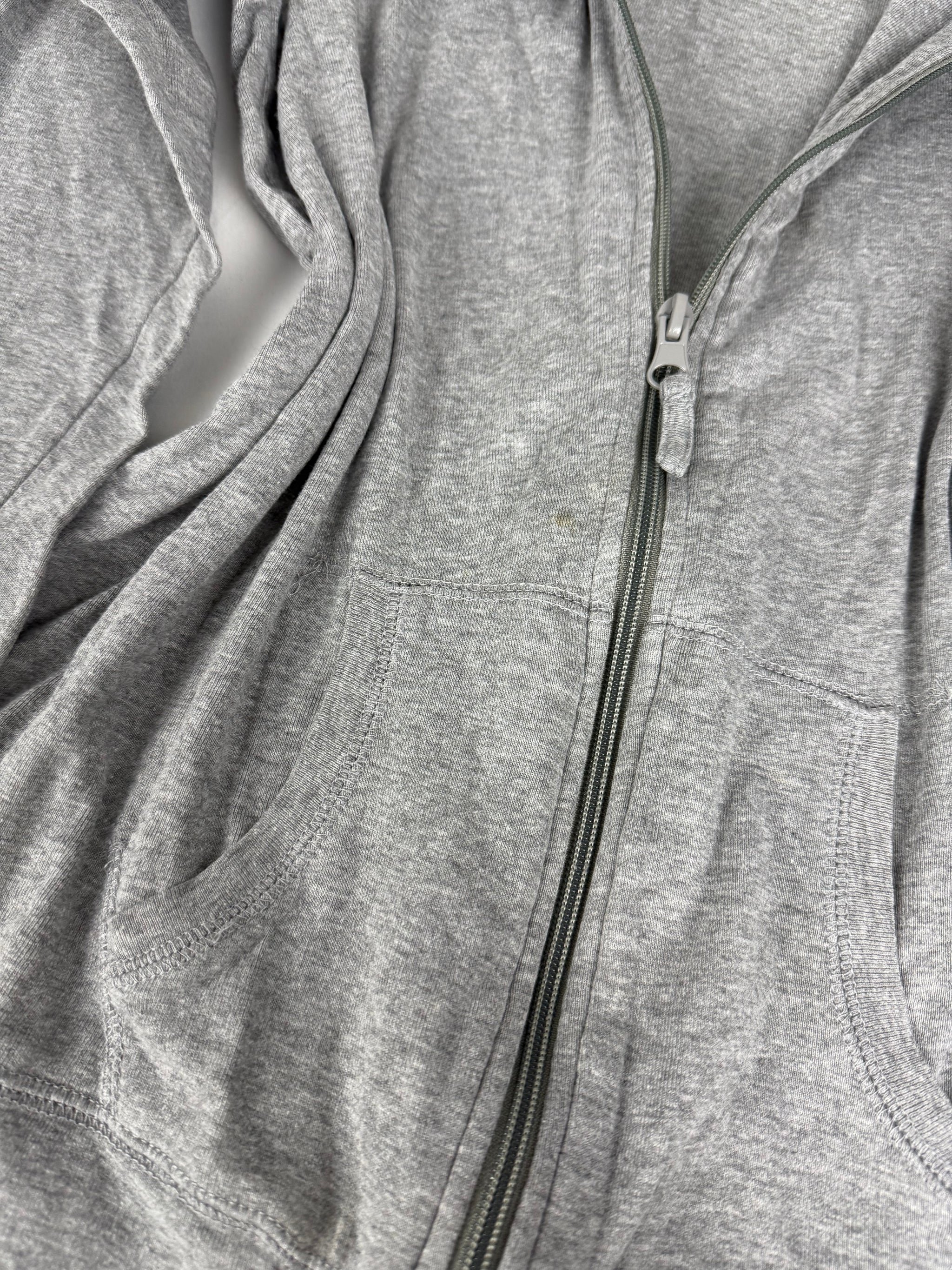 Grey zip up cotton sweatshirt (XL)