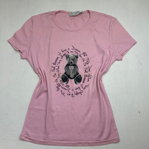 Baby pink 100% cotton tee (S)