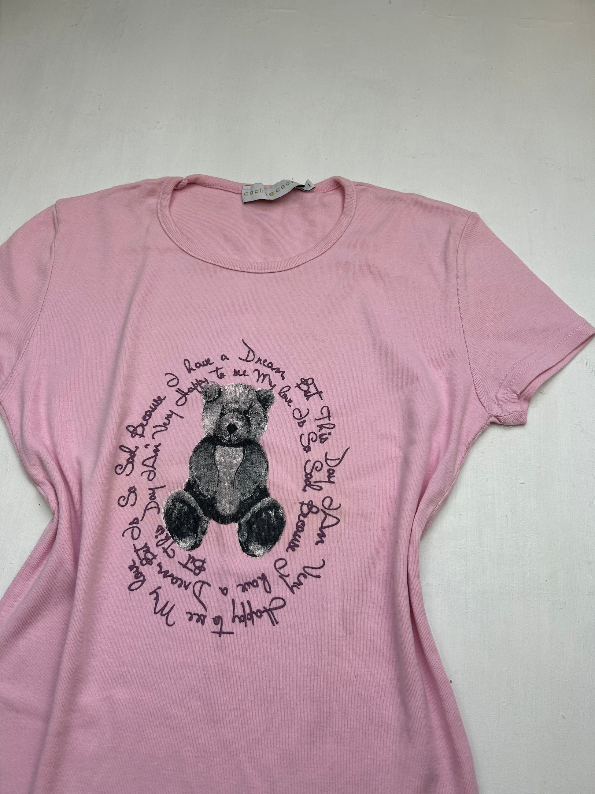 Baby pink 100% cotton tee (S)