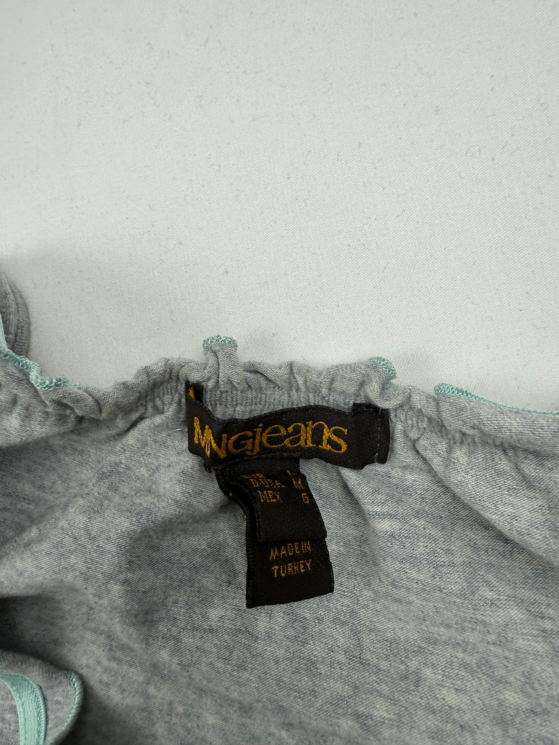 Grey cotton V neck tank top (M/L)