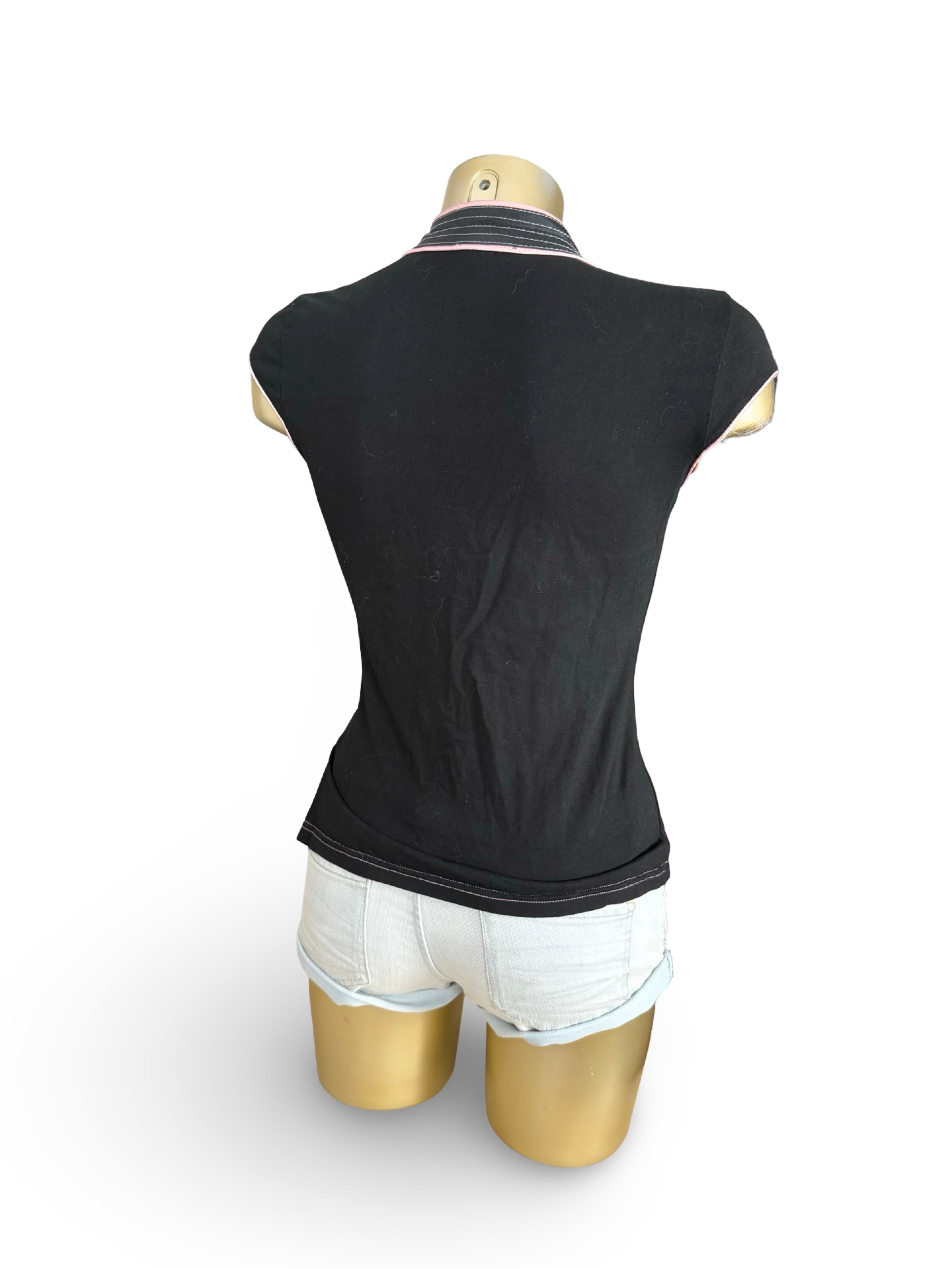 Black kimono tee (M)