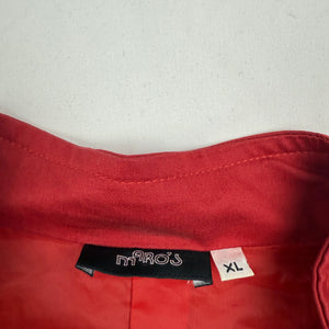 Red corset tight fit office blazer jacket (XL)