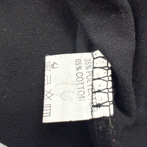 Black cotton sequins flared long sleeves top (S/M)