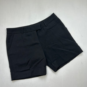Black low rise office siren mini short (S)