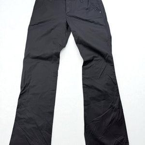 Dark grey cotton low waist baggy pants (M)