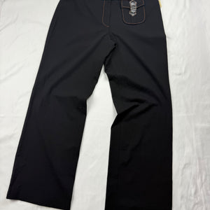 Black low rise baggy office pants (M/L)