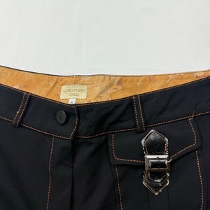 Black low rise baggy office pants (M/L)