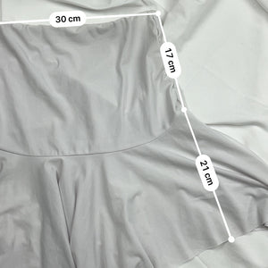 White 2 in 1 asymmetric mini skirt or tube top (S/M)