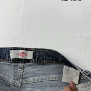 Blue denim low waist baggy pants (M)