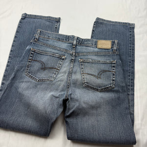 Blue denim low waist baggy pants (M)