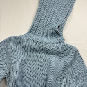 Baby blue knitted turtleneck jumper (M/L)