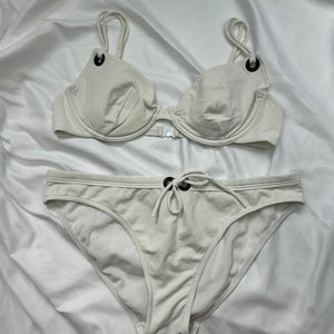 White  low waist bikini set (XL)