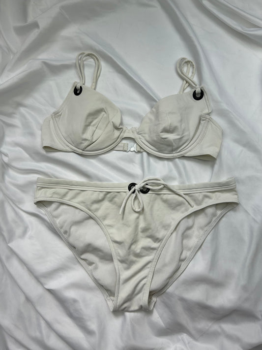 White  low waist bikini set (XL)