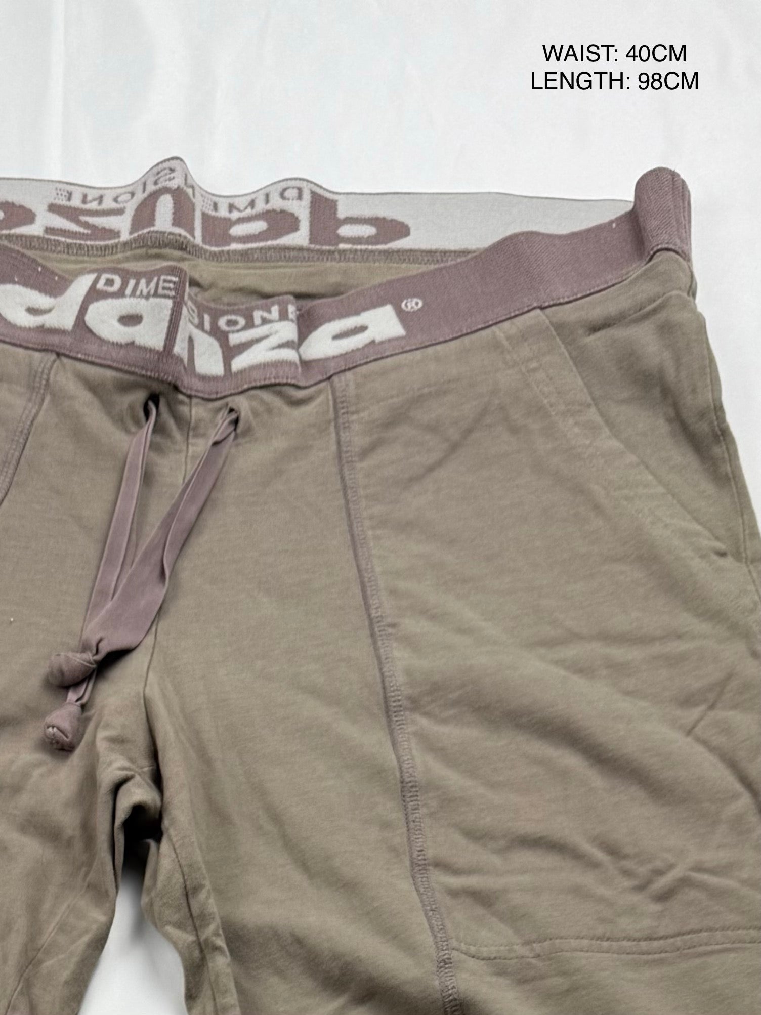 Khaki low rise baggy joggers cargo pants (XL)