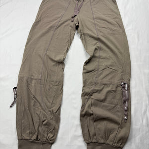 Khaki low rise baggy joggers cargo pants (XL)