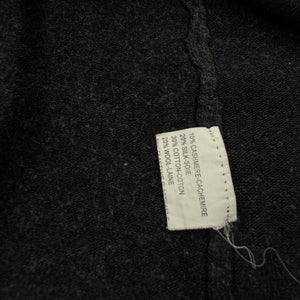 Black ruffles cashmere & silk tie up cardigan jumper (S/M)