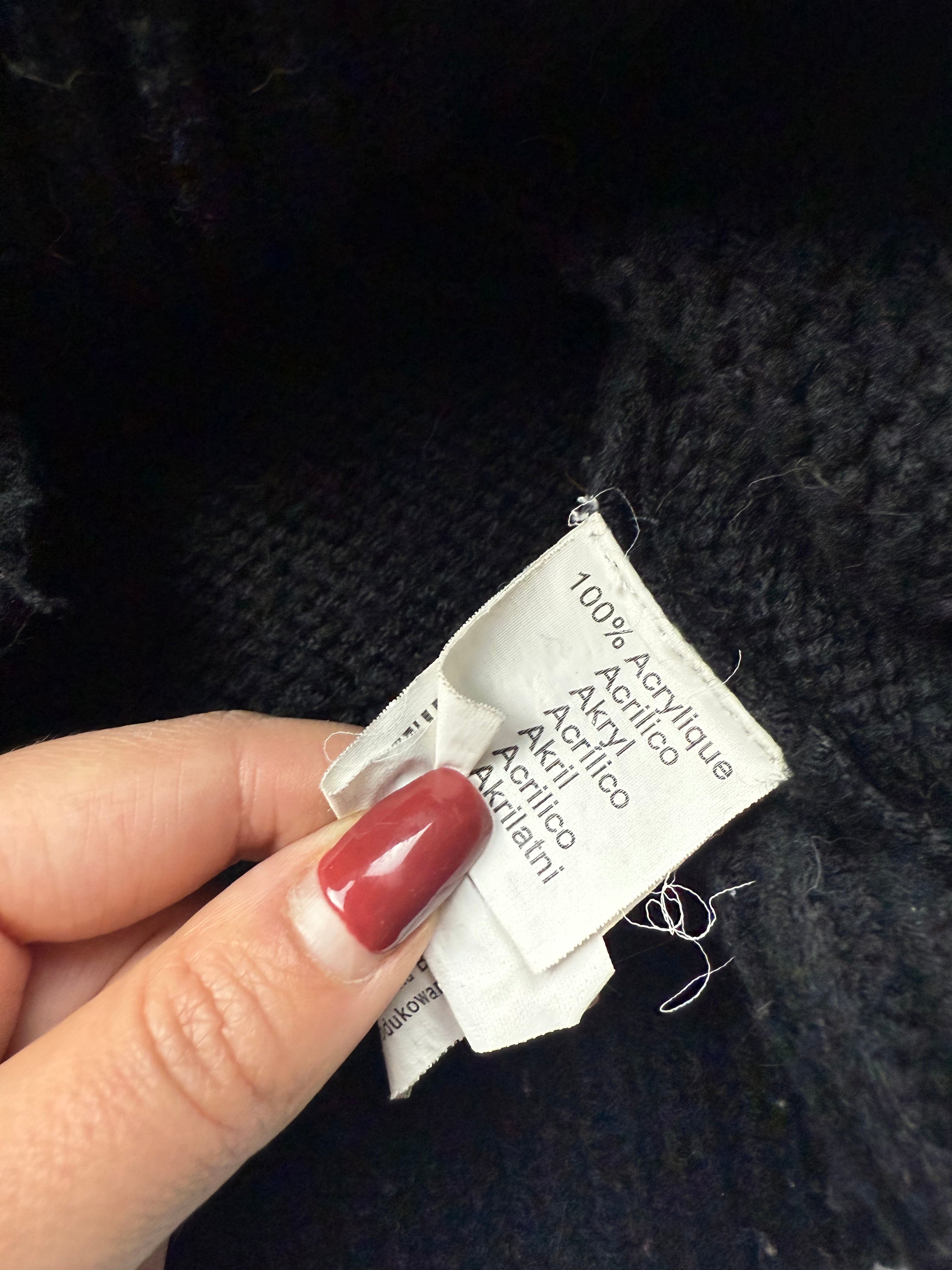 Black hooded zip up cardigan jumper (M/L)