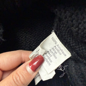 Black hooded zip up cardigan jumper (M/L)