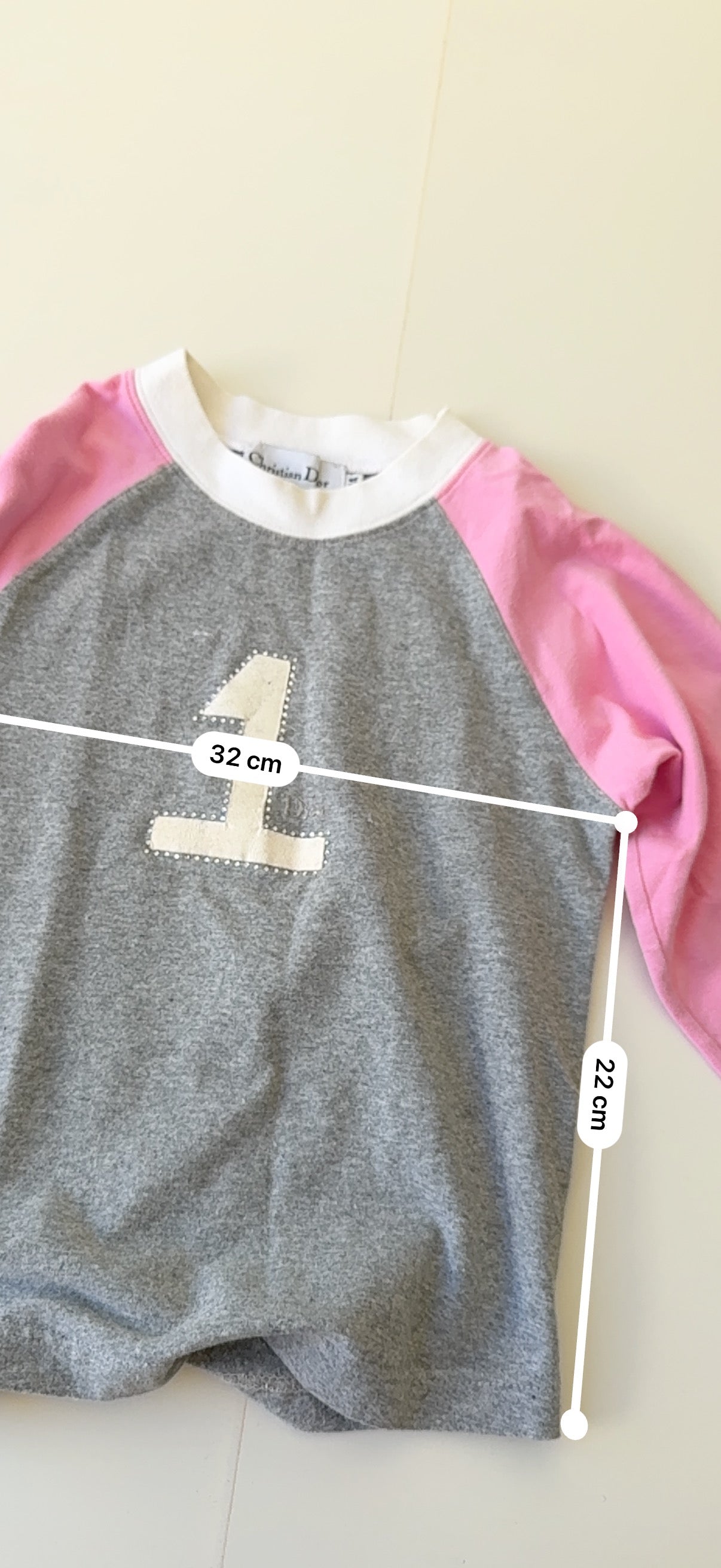 Bicolor pink long sleeves top (XS)