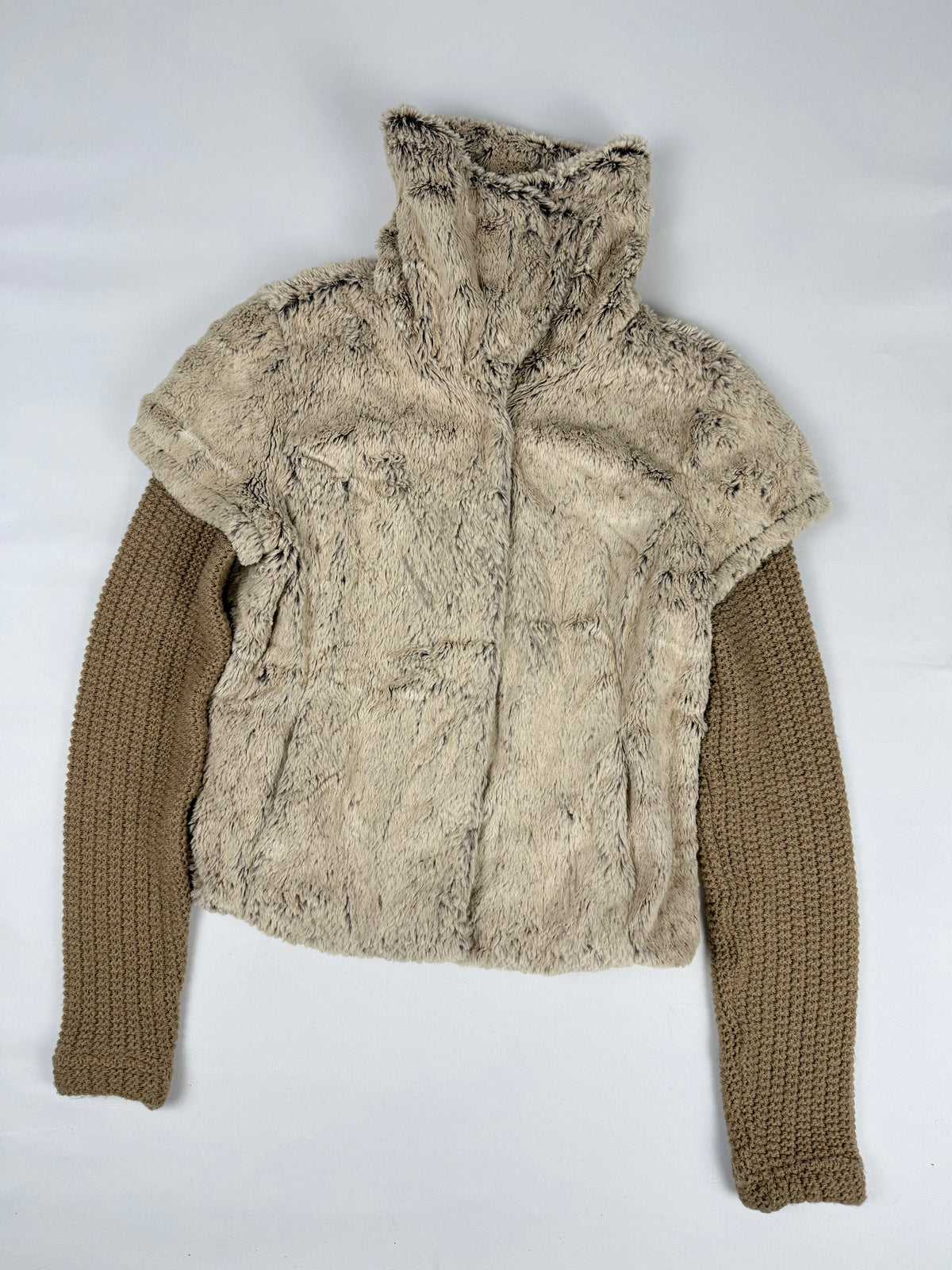 Veste ajustée 100 % coton kaki (L)