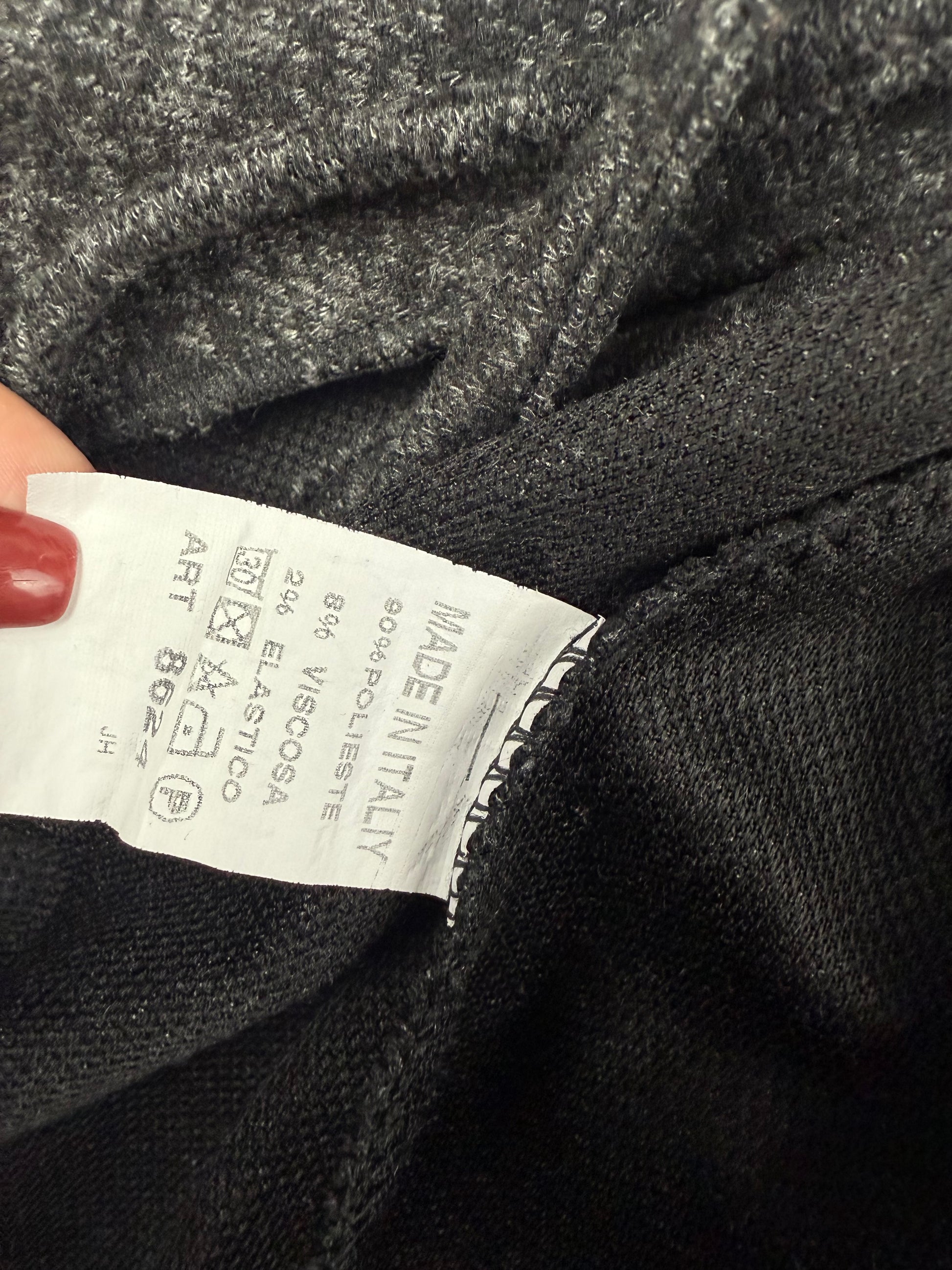 Grey faux fur neck maxi maxi cardigan jumper (M)