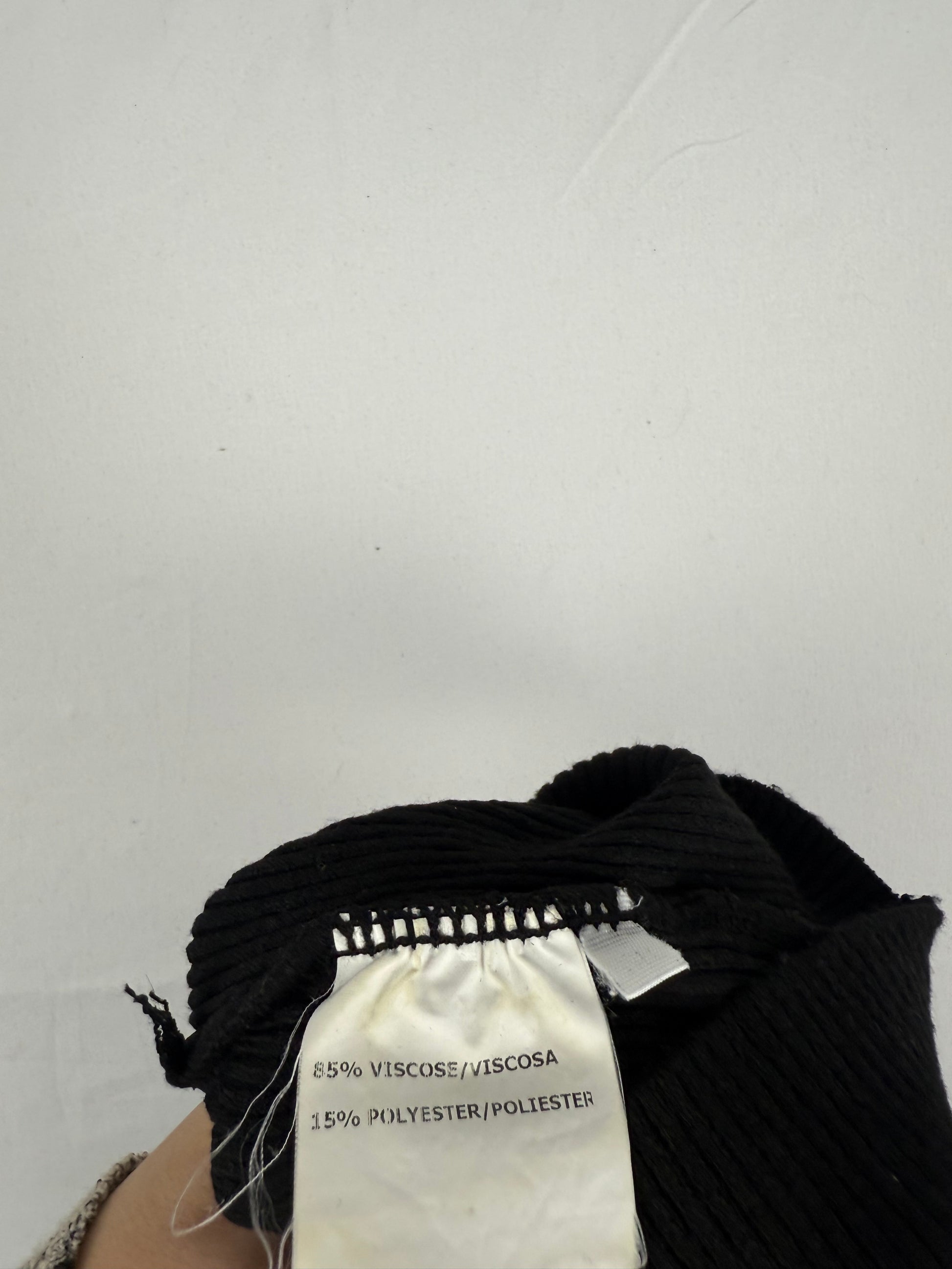 Black lace up tight fit cami top (M/L)