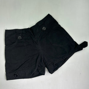 Black 100% cotton low rise mini short (S)