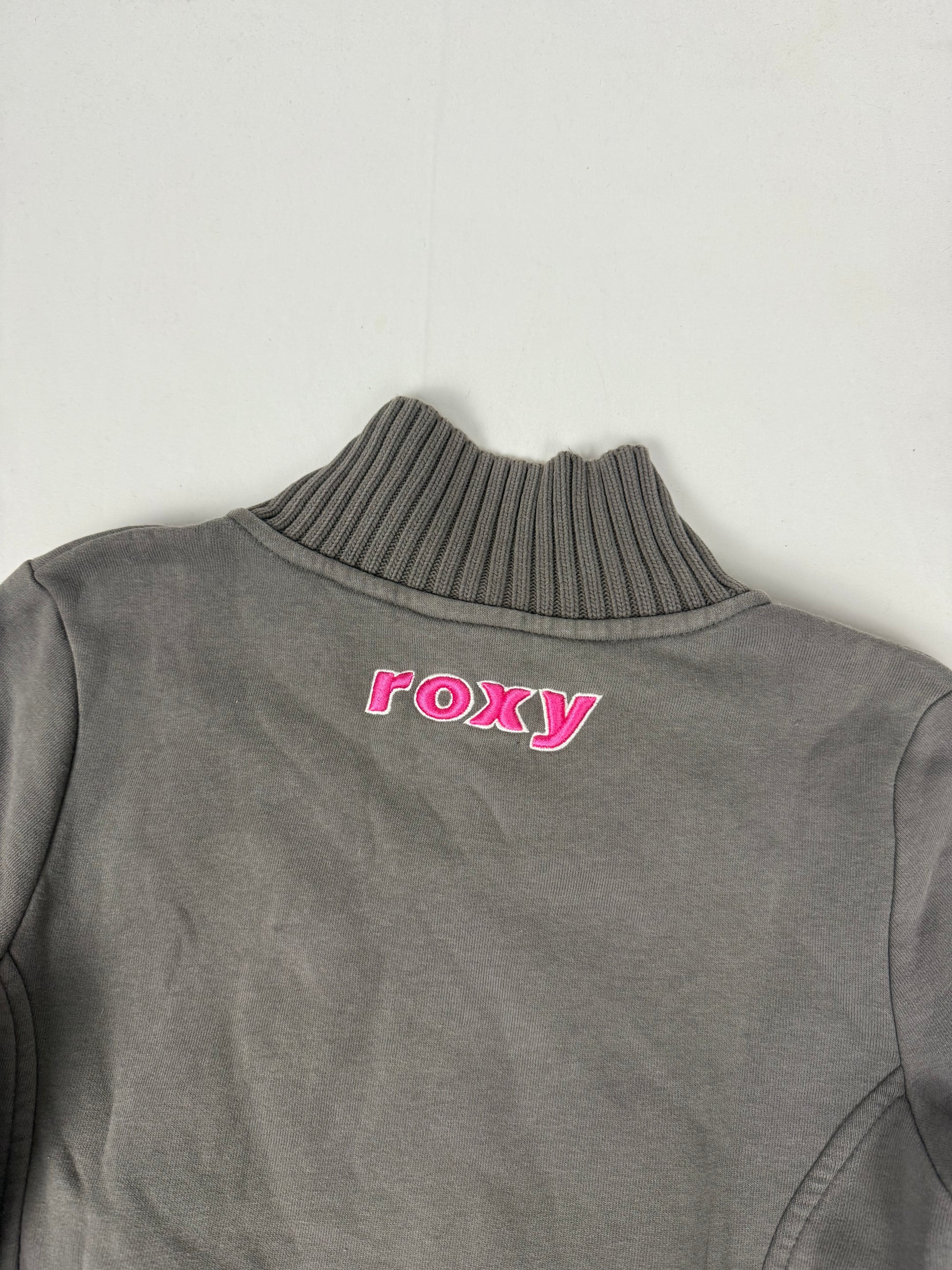 Grey zip up 100% cotton sweatshirt (S)