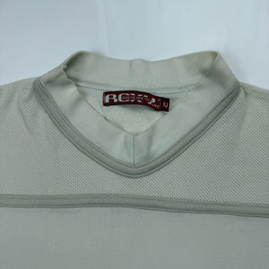 Cream white tight fit tee (S)