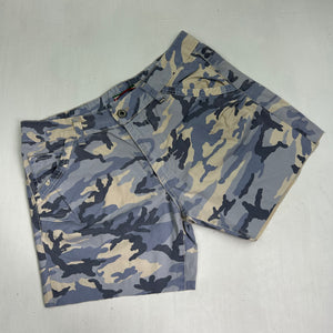 Blue camo low rise mini short (S)