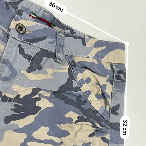Blue camo low rise mini short (S)