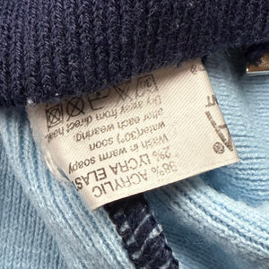Blue zip up cardigan jumper (M/L)