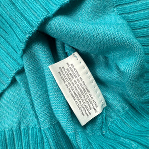 Blue off shoulder bardot neck jumper (M)