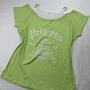 Green 100% cotton tee (L)