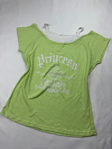 Green 100% cotton tee (L)