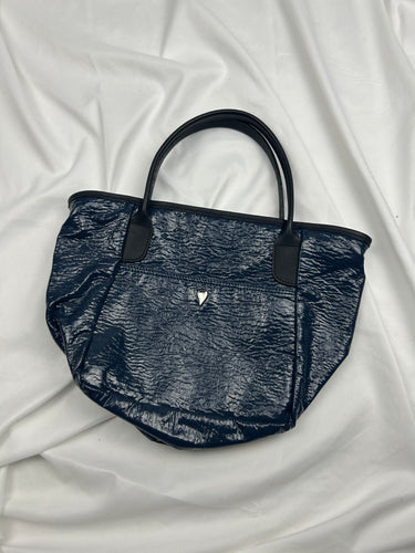 Navy blue handbag