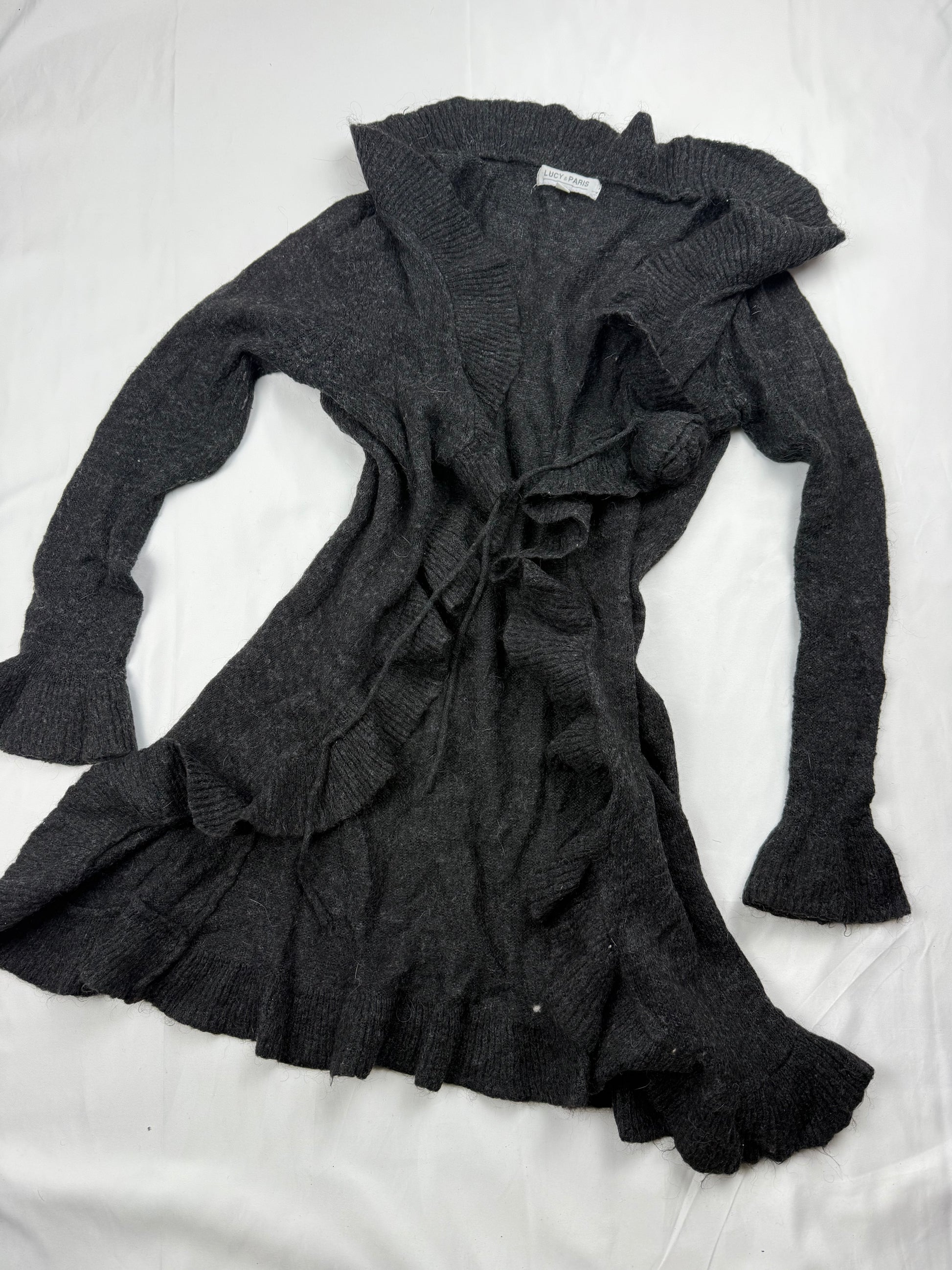 Brown knitted cardigan  jumper (S)