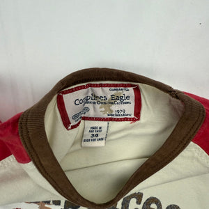 Cream red graphic logo cotton tee (S)
