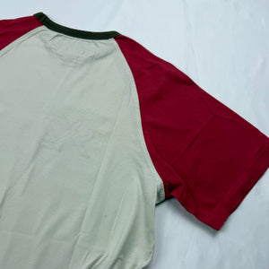 Cream red graphic logo cotton tee (S)