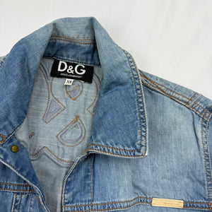 Blue logo denim jacket (XS/S)