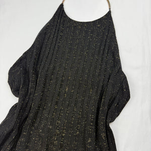 Brown night out backless choker dress (M)