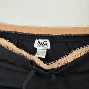 Black cotton underwear low rise mini  shorty (S)