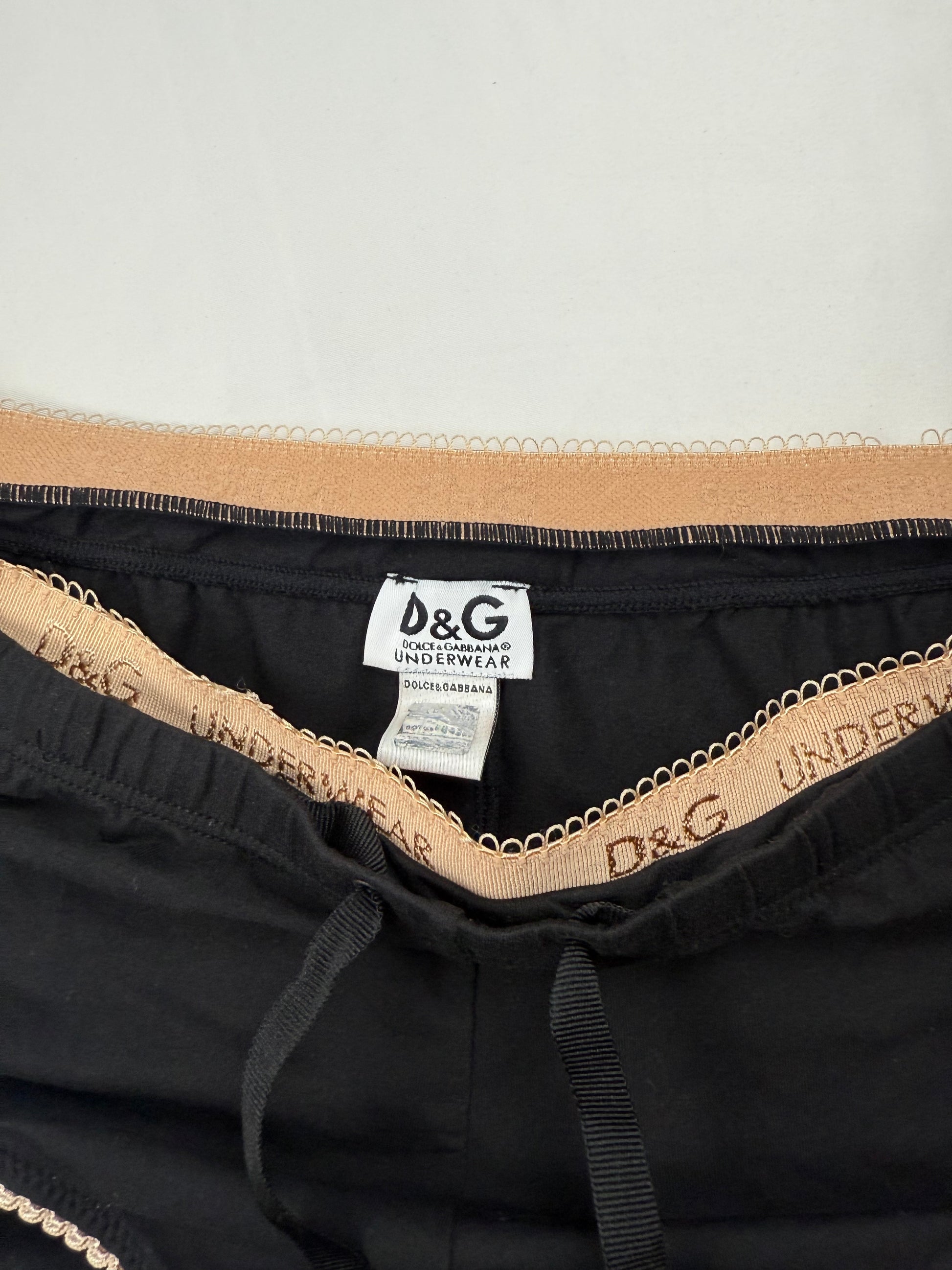 Black cotton underwear low rise mini  shorty (S)