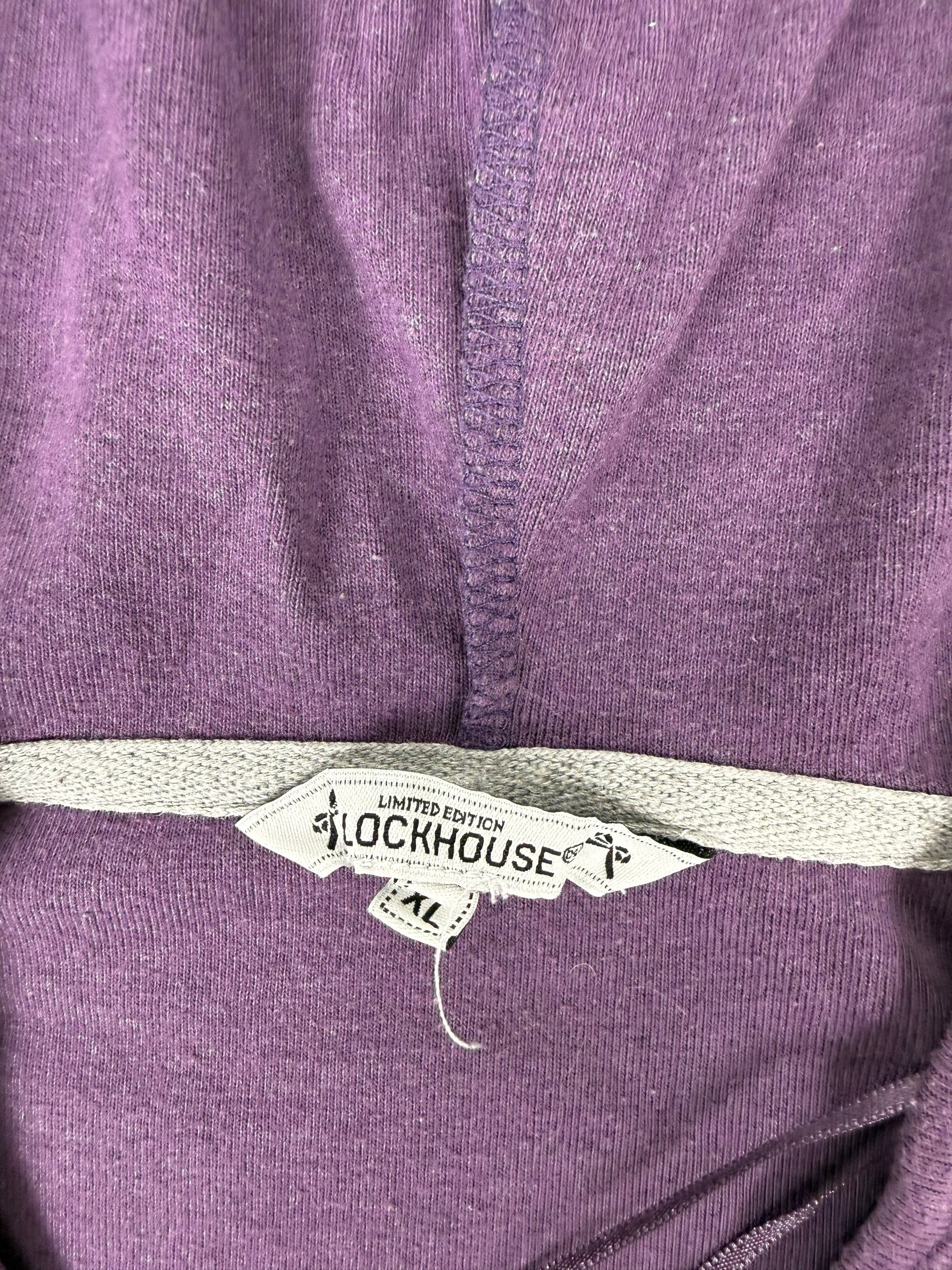 Purple hooded cotton jumper (XL)