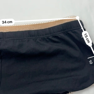 Black cotton underwear low rise mini  shorty (S)